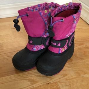 Kids insulated snow boots